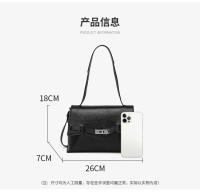 Nuevo bolso de hombro versátil de cuero, bolso de mano tipo commuter de gran capacidad, bolso bandolera. - details 5