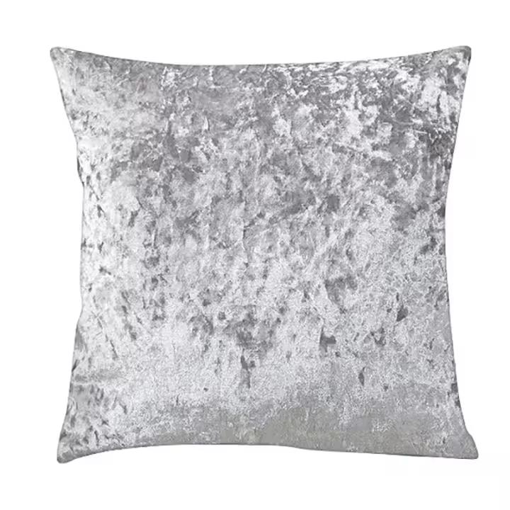 2 piezas/1 pieza funda de cojín azul plateado de alta calidad terciopelo hielo en varios tamaños funda de almohada decorativa para el hogar de estilo nórdico de lujo para sala de estar interior sofá coche - 1
