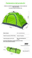 Tienda campaña montaje rapido impermeable Deportes al aire libre viajar Camping - details 6