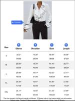 Camisa de primavera y verano, blusas elegantes a la moda para mujer, blusas informales de manga larga acampanada con dobladillo con volantes, camisas elegantes para mujer - details 0