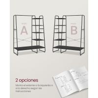 Perchero con Zapatero 5 Estantes de Almacenamiento, 6 Ganchos Laterales - details 4