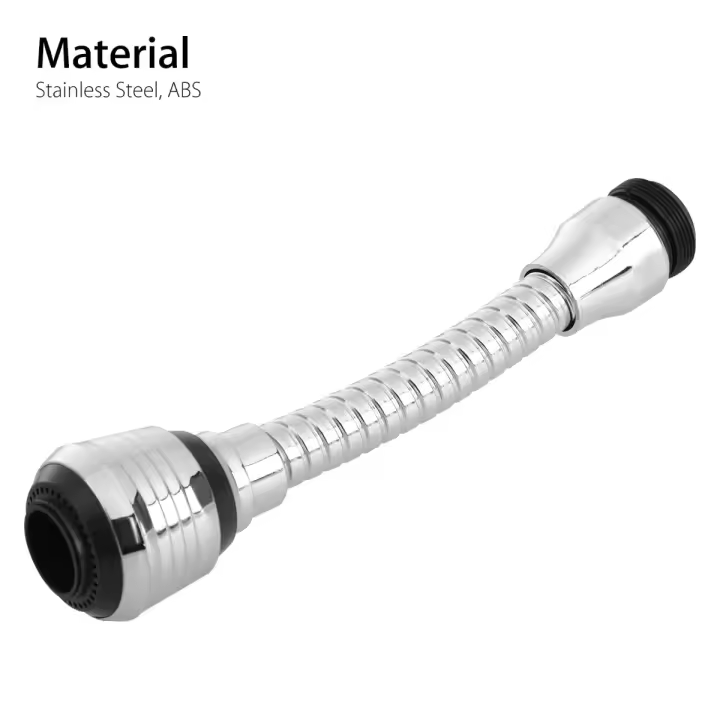 Extensión de Grifo de Cocina Flexible con Rociador Agua 360° Rotativo Ahorro de Agua Divertidor de Agua para Fregadero y Baño - 1