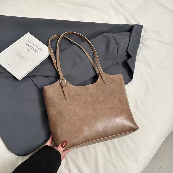 Bolso de hombro Retro para ir al trabajo, bolso de mano ligero de lujo, gran capacidad, diseño de nicho pequeño, a la moda, novedad de 2024 - 1