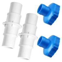 Kit de adaptador de manguera para piscina de 4 Uds., acoplamiento de conector de manguera de 1-1/4 pulgadas o 1-1/2 pulgadas y adaptador B de manguera 11238 para aspiradora de piscina - details 0