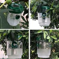 Trampas de abejas de carpintero para exteriores, trampas de avispas para colgar al aire libre, atrapamoscas de abeja, naranja para jardín exterior - details 7