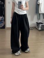 Pantalones de Sudor de Moda Vintage para Mujer Pantalones anchos y sueltos al Estilo Coreano con cremallera Ropa Deportiva Casual para Otoño 2025 - details 2