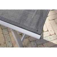 Silla de Jardín Plegable Monza, Silla Abatible de Aluminio y Textileno, Sillón de Balcón Respaldo Reclinable con 8 Posiciones, Plateado/Negro - details 16