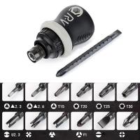 Llave de destornillador de doble cabeza en forma de cruz kit retráctil herramienta ahorradora de trabajo multi-funcional Triángulo de flor de ciruelo - details 5