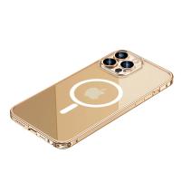 Funda de Aluminio Transparente Magnética HD para iPhone 12 13 14 15 Pro Max con Protector de Lente y Carcasa de Metal Anti Huellas de Dedos Diseño Geométrico de Película - details 12
