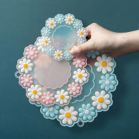 Mantel de Comedor Kawaii Margarita Almohadillas Aislantes para Platos Posavasos Antideslizantes para Taza de Té, Mug de Leche, Mug de Café Decoración de Cocina y Comedor - details 3