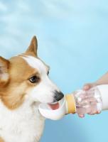 Taza de agua saliente para perro, botella de agua portátil, taza de acompañamiento para caminar, suministros de agua potable para mascotas, comedero para gatos, tazón para perros - details 1
