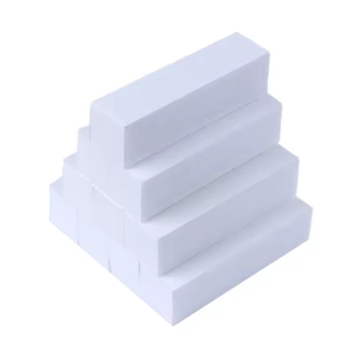 Limas de pulido para manicura y pedicura, esponja para el cuidado de las uñas, color rosa y blanco, 10 piezas - 1
