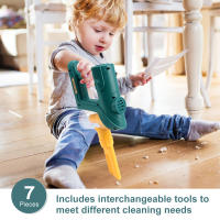Kids Electic Mini Vacuum Cleaner Simulation Housework Dust Catcher With Light & Music Educational Pretend Play Toy for Kid Gifts - details 7