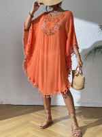 Vestido playero de talla grande para mujer, suave, de ganchillo, falda envolvente para bikini, para trajes de baño, tallas extendidas, elementos esenciales para vacaciones - details 13