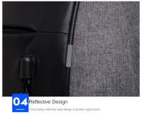 Mochila Portátil Impermeable para Hombres Carga USB Resistente al Desgaste - details 41