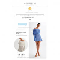Colección Primavera 2025: Vestido Corto de Hombro Descubierto y Mangas Largas - details 1