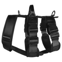 Arnés para perros grandes a prueba de explosiones con asa, correas de pecho ajustables duraderas para mascotas, negro, M - details 0