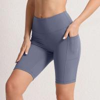 Pantalones de Yoga sin Costuras CHRLEISURE Shorts de Ciclismo Elásticos con 3 Bolsillos para Mujeres Leggings de Color Sólido - details 18