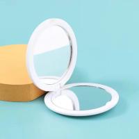 Espejo de maquillaje de mano, Mini espejo de maquillaje redondo plegable de bolsillo portátil de doble cara para herramienta cosmética de belleza de viaje - details 2