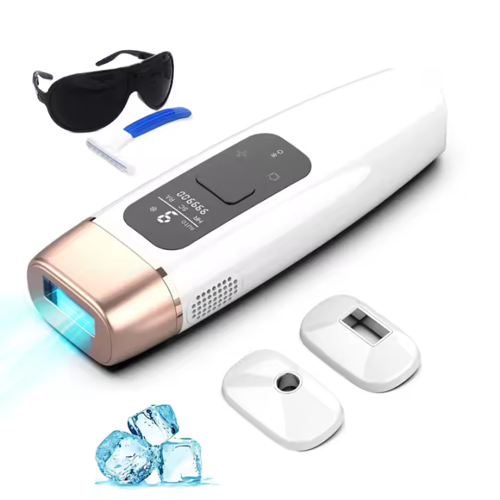 Vancostar-depiladora láser 3 en 1 para hombres y mujeres, máquina de depilación con refrigeración para rejuvenecimiento, eliminación de acné, 3 tamaños de luz, recortadora, uso doméstico, IPL - 1