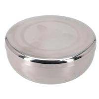 Cuenco de arroz cubierto de acero inoxidable, cuenco de calentamiento al vapor de una sola capa, vajilla para el hogar, Cocina, Restaurante coreano, 12x5cm, 1 unidad - details 1