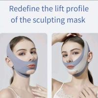 Vende adelgazante facial, moldeador de línea en V, cinturón elástico antiarrugas, correa de masaje facial, reductor de papada, herramientas para el cuidado de la piel - details 4