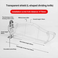 Cubierta protectora antipolvo para sierra de mesa, soporte Universal, enrutador de madera, herramienta dispensadora de carcasa de seguridad, protector de polvo transparente - details 12