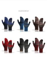 Guantes de punto de Cachemira para hombre y mujer, manoplas gruesas y cálidas para esquiar con pantalla táctil, Otoño e Invierno - details 2