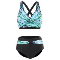 Bikini de cintura alta para mujer, con traje de baño Sexy Push-Up, conjunto de Bikini, ropa de baño para playa XXL 2023 - details 15