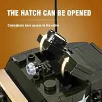 Tanque de Batalla Sherman M4A3 Set de Construcción de Ejército con Juguetes de Colección Militar para Niños y Adultos - details 3
