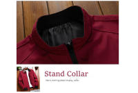 Chaquetas ligeras para hombre, chaquetas de negocios con cuello levantado, cortavientos para exteriores, senderismo, ropa de golf - details 7
