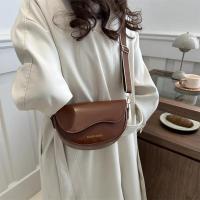Bolso Crucero de Hombro de Moda de Cuero PU Color Sólido Retro Estilo Pony con Correa Ancha - details 14