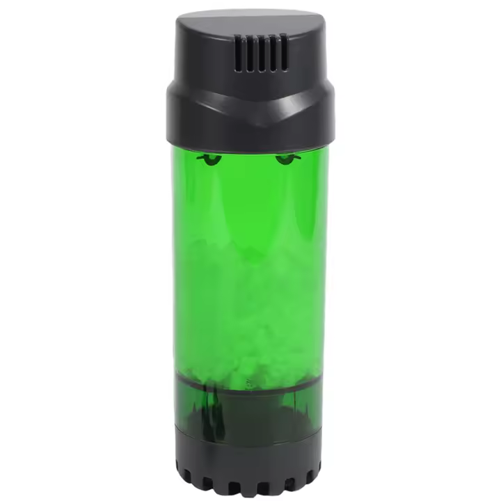 Filtro de cama móvil fluidizado para pecera de Acuario, filtro de burbuja Bio Media con piedra de aire y filtro de esponja, LH-600 - 1