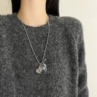Collar con colgante de púa de guitarra de hip-hop, gargantilla de cadena de guitarra de acero de titanio Punk, cadena de suéter de guitarra eléctrica de moda Vintage para pareja - details 15