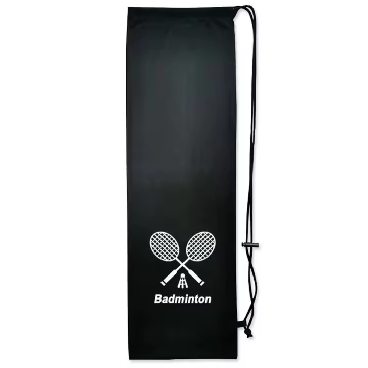Bolsa para raqueta de bádminton con bolsillo con cordón, funda de franela, bolsas para raqueta de tenis de gran capacidad, tela suave de 23cm x 72cm - 1