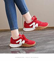 Zapatillas deportivas antideslizantes para niñas, zapatillas deportivas de golf para atletas, zapatillas deportivas para correr y caminar en rojo y marrón - details 5