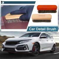 Cepillo de limpieza de cuero de crin de caballo suave, herramienta para detalles del Interior del coche, limpieza y lavado - details 2