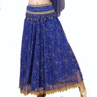 Disfraz árabe de Halloween para mujer, traje de danza del vientre, traje de baile para escenario, falda larga de práctica india para adultos - details 0