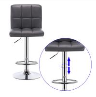 Taburete de Bar Moderno Diseño de Counter de Cocina de Pub con Asiento Ajustable y Giratorio - details 8