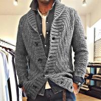 Suéteres vintage para hombre, cárdigan informal, tops de punto - details 4