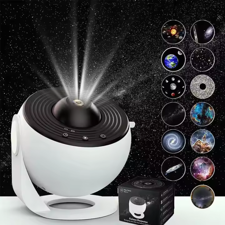 Proyector de Estrellas Para NiñOs y Adultos, luz nocturna estrellada, 12 PelíCulas Hd, Los Mejores Regalos - 1