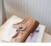 Zapatos de cuero de suela suave para niña, zapatos antideslizantes de princesa para niño, zapatos de flores bordadas para niño, zapatos Mary Jane informales versátiles de primavera - details 6