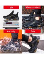 Zapatos de Trabajo para Hombres con Punta de Acero a Prueba de Golpes y Anti-perforación Transpirables Cómodos con Suela Suave Zapatos de Seguridad Protectoros para Hombres Hechos en China - details 9