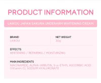 Laikou Sakura crema para las axilas rodilla nalgas piel oscura mejorar la pigmentación de melanina producto coreano para el cuidado de la piel 30g - details 1