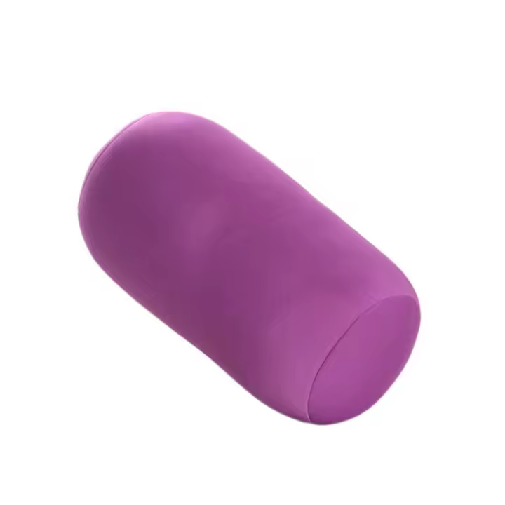 Mini funda de almohada para la cabeza, cojín cilíndrico súper suave con microcuentas, cómodo y cómodo para dormir, almohada larga para pacientes y personas enfermas - 1