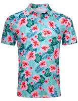 Polo de manga corta para hombre con estampado 3D de Hawaii, camiseta holgada de gran tamaño, top callejero genial, traje de verano - details 4