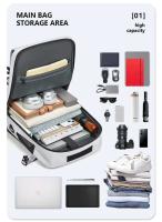 Nuevo Bolso de nailon para ordenador portátil con zapatero, mochila impermeable para viajes de montaña para hombre - details 5
