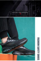 Los hombres de moda zapatos deportivos anti-smash anti-perforación flyknit ligero cómodo colchón de aire de amortiguación de choque zapatos deportivos zapatos para correr - details 11