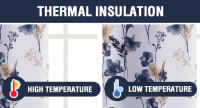 Cortinas Opacas, 2 Piezas, Cortina térmica para Dormitorio con Forro Negro,Aislamiento acústico - details 4