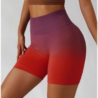 Pantalones Cortos Deportivos De Cintura Ancha Y Color Degradado - details 4